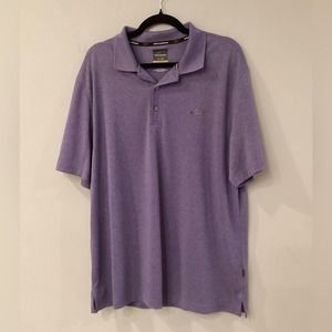 GREG NORMAN TASSO ELBA FIVE IRON PLAY DRY POLO MENS L PURPLE NWOT